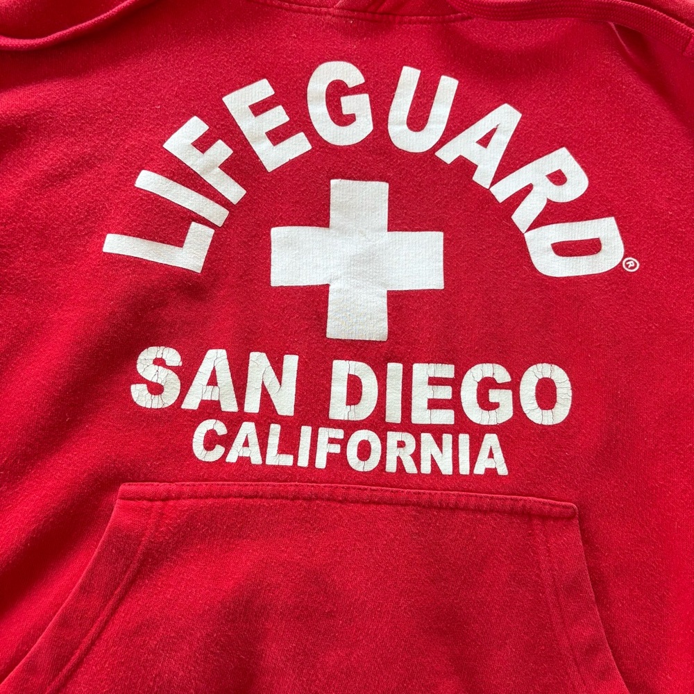 Popularity Products Official Lifeguard San Diego Hoodie Sweatshirt Unisex L Crop - Picture 11 of 12